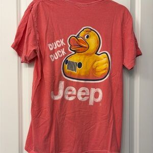 Comfort Colors | Jeep Logo Duck Duck Jeep Coral T-Shirt